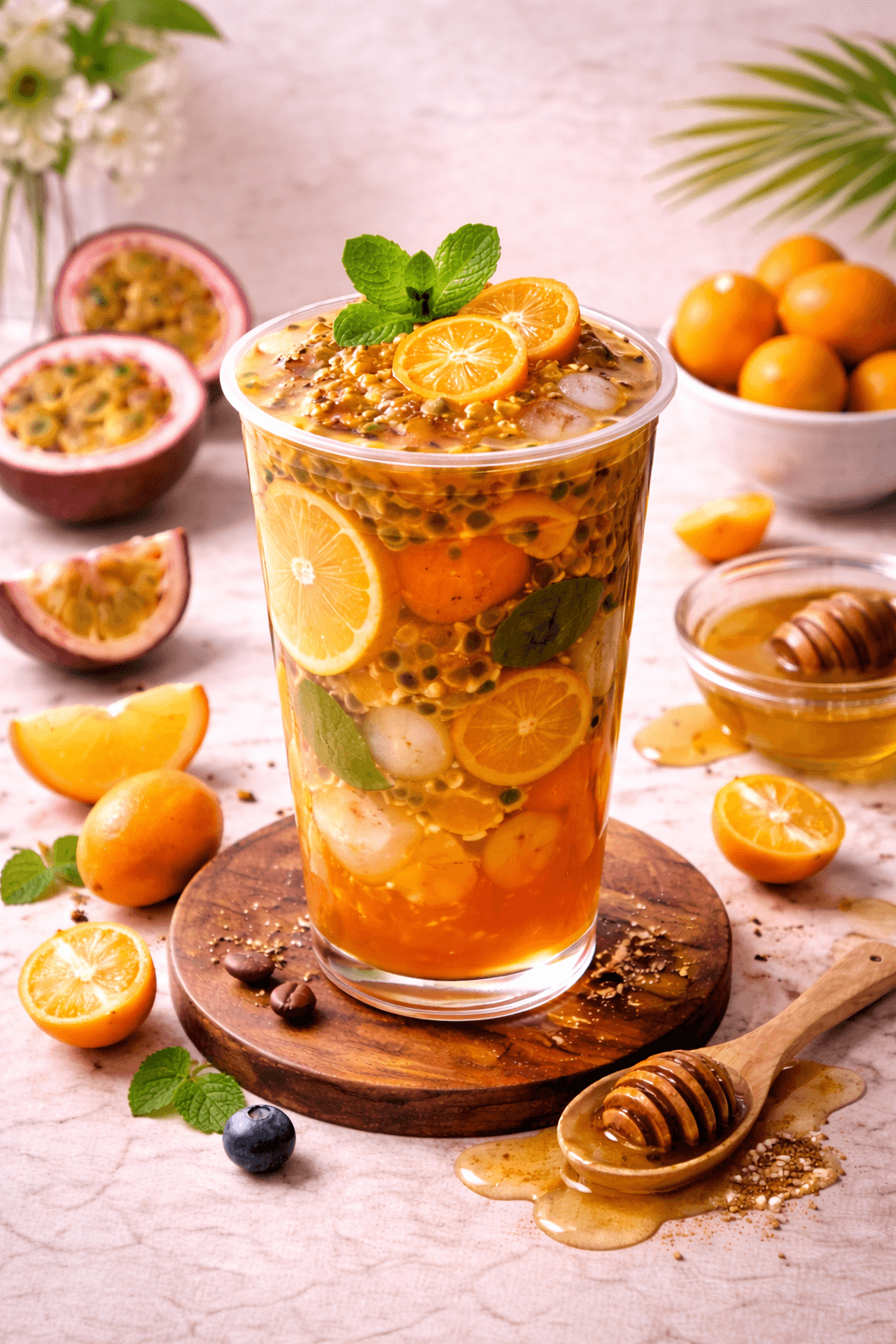 TRÀ CHANH LEO KIM QUẤT MẬT ONG